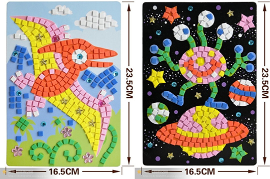 每组只要95元起(免运费),即可享有diy马赛克拼图贴/益智拼贴画〈任选